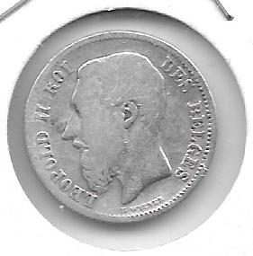 Monedas - Europa - Belgica - 26 - 1898 - 50 ct - plata - Click en la imagen para cerrar