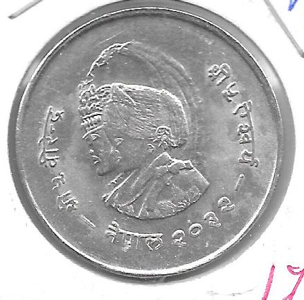 Monedas - Asia - Nepal - - 2032 - 20 rupia - plata - Click en la imagen para cerrar