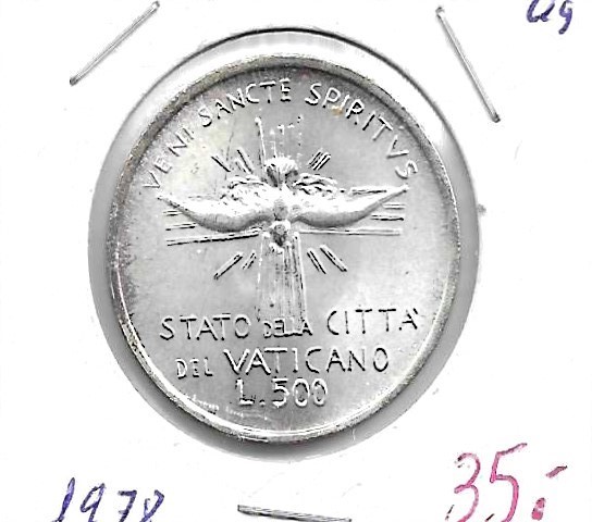 Monedas - Europa - Vaticano - 141 - 1978 - 500 liras - plata - Click en la imagen para cerrar