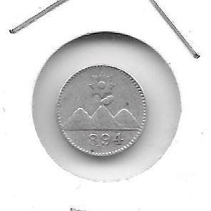 Monedas - America - Guatemala - 162 - 1894H - 1/4 real - plata - Click en la imagen para cerrar