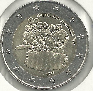 2€ - Malta - SC - Año 2013 - Autogobierno - Click en la imagen para cerrar