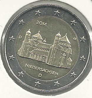 Monedas - Euros - 2€ - Alemania - SC - Año 2014 - Niedersachsen - Click en la imagen para cerrar