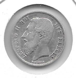 Monedas - Europa - Belgica - 26 - 1886 - 50 ct - plata - Click en la imagen para cerrar