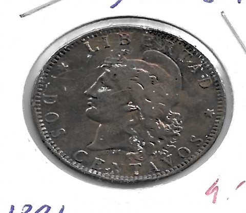 Monedas - America - Argentina - 33 - 1891 - 2 ctv - Click en la imagen para cerrar