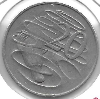 Monedas - Oceania - Australia - 82 - 1966 - 20 Ct - Click en la imagen para cerrar