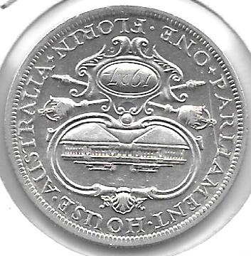 Monedas - Oceania - Australia - 31 - 1927 - Florin - Plata - Click en la imagen para cerrar