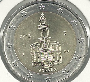 Monedas - Euros - 2€ - Alemania - Año 2015 - Hessen - 1 moneda - Click en la imagen para cerrar