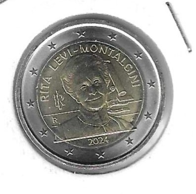 Monedas - Euros - 2€ - Italia - SC - 2024 - Rita Levi-Montalcini - Click en la imagen para cerrar