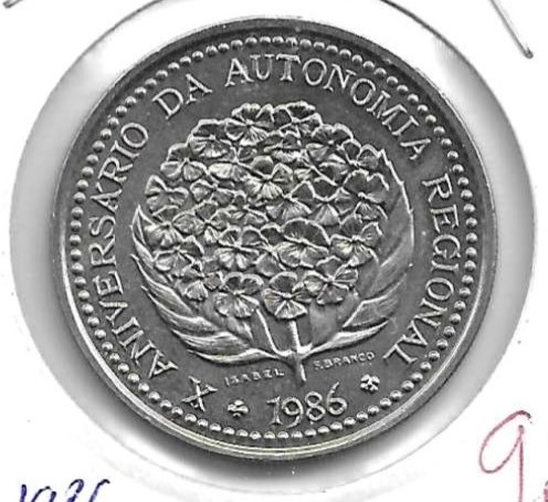 Monedas - Europa - Portugal - 45 - 1986 - 100 escudos - Azores - Click en la imagen para cerrar