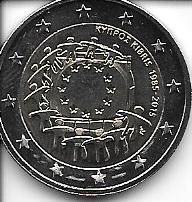 Monedas - Euros - 2€ - Chipre - Año 2015 - Bandera - Click en la imagen para cerrar