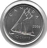 Monedas - America - Canadá - 492 - Año 2009 - 10 ct