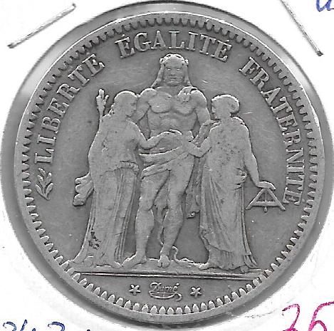 Monedas - Europa - Francia - 756.1 - 1848A - 5 francos - plata - Paris - Click en la imagen para cerrar