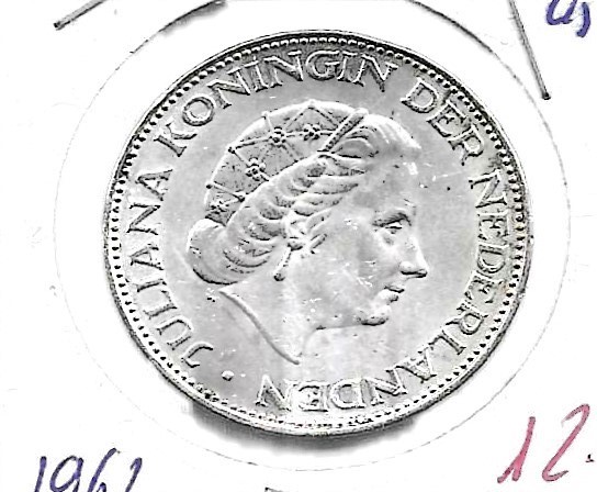 Monedas - Europa - Holanda - 185 - 1962 - 2,5 gulden - plata - Click en la imagen para cerrar