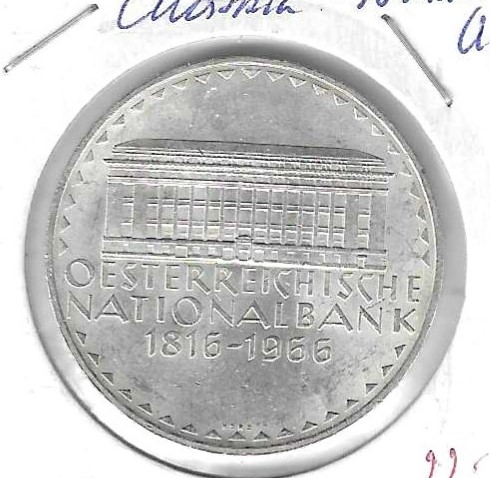 Monedas - Europa - Austria - 2900 - 1966 - 50 shillings - plata - Click en la imagen para cerrar