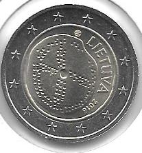 Monedas - Euros - 2€ - Lituania - Año 2016 - Cultura Popular - Click en la imagen para cerrar