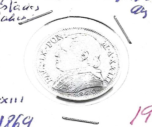 Monedas - Europa - Vaticano - 1387 - 1869 - lira - plata - Estados Italianos - Click en la imagen para cerrar