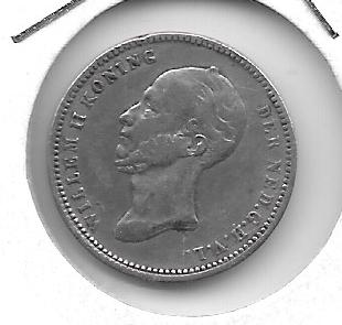 Monedas - Europa - Holanda - 76 - 1849 - 25 ct - plata - Click en la imagen para cerrar