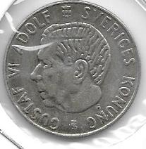 Monedas - Europa - Suecia - 826 - Año 1956 - Corona - Click en la imagen para cerrar