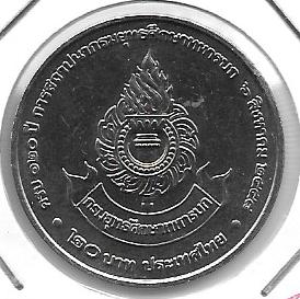 Monedas - Asia - Thailandia - 9a - Año 2015 - 20 baht - Click en la imagen para cerrar