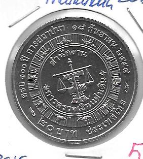 Monedas - Asia - Thailandia - 7a - 2015 - 20 baht - Año 2015 - 20 baht - Click en la imagen para cerrar