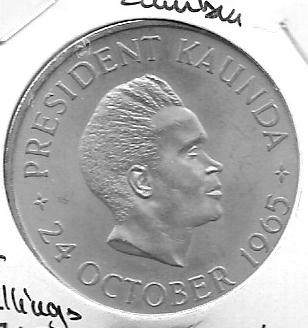 Monedas - Africa - Zambia - 4 - Año 1965 - 5 shillings - Click en la imagen para cerrar