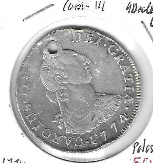 Monedas - EspaÃ±a - Carlos III (1759 - 1788) - 931 - 1774 - 4 reales - plata - Potosi - Click en la imagen para cerrar