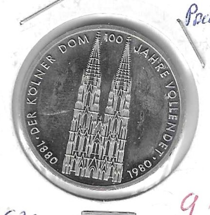 Monedas - Europa - Alemania - 153 - 1980 - 5 marcos - proof - Click en la imagen para cerrar