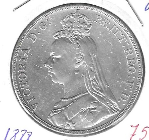 Monedas - Europa - Gran BretaÃ±a - 765 - 1888 - Corona - plata - Click en la imagen para cerrar