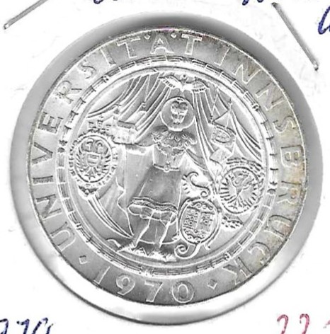 Monedas - Europa - Austria - 2908 - 1970 - 50 shilling - plata - Click en la imagen para cerrar