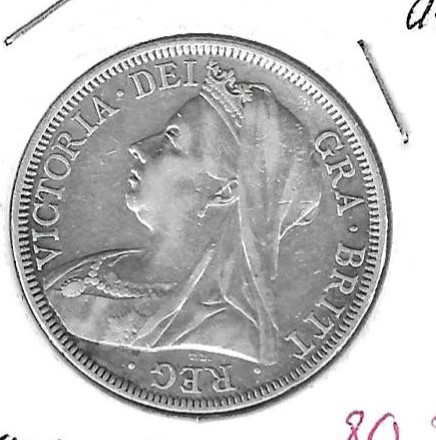 Monedas - Europa - Gran BretaÃ±a - 782 - 1901 - 1/2 coronas - plata - Click en la imagen para cerrar