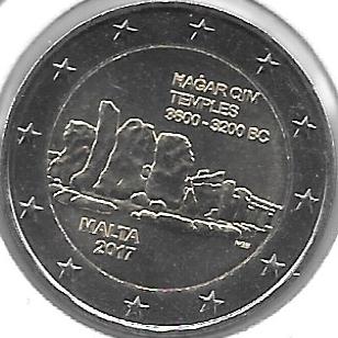 Monedas - Euros - 2€ - Malta - Año 2017 - Hagar Quim - Click en la imagen para cerrar