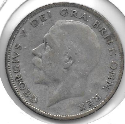 Monedas - Europa - Gran Bretaña - 834 - Año 1929 - 1/2 Corona - Click en la imagen para cerrar