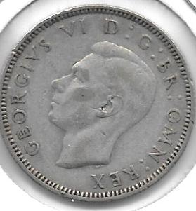 Monedas - Europa - Gran Bretaña - 853 - Año 1944 - Shilling - Click en la imagen para cerrar