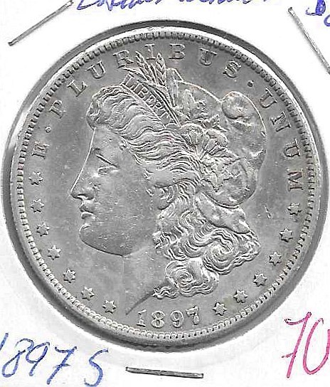 Monedas - America - Estados Unidos - 110 - 1897 - dollar - plata - Click en la imagen para cerrar