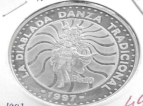 Monedas - America - Bolivia - 209 - 1997 - 10 bolivares - plata - Click en la imagen para cerrar