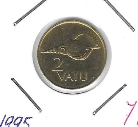 Monedas - Oceania - Vanuatu - 4 - 1995 - 2 vatu - Click en la imagen para cerrar