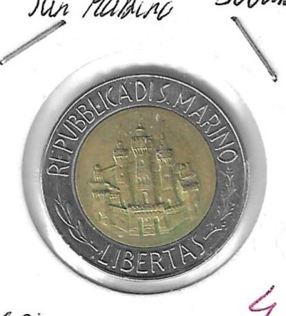 Monedas - Europa - San Marino - 167 - 1984 - 500 liras - Click en la imagen para cerrar