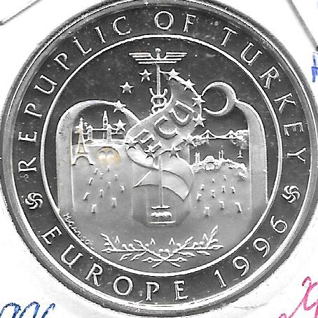 Monedas - Europa - Turquia - 1046 - 1996 - 750.000 lira - plata - proof - Click en la imagen para cerrar