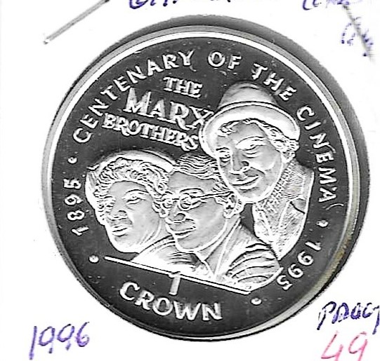 Monedas - Europa - Gibraltar - 461a - 1996 - corona - plata - PROOF - Click en la imagen para cerrar