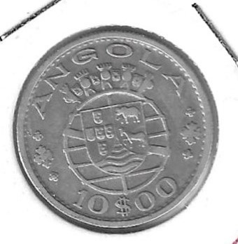 Monedas - Africa - Angola - 73 - 1952 - 10 escudos - Click en la imagen para cerrar