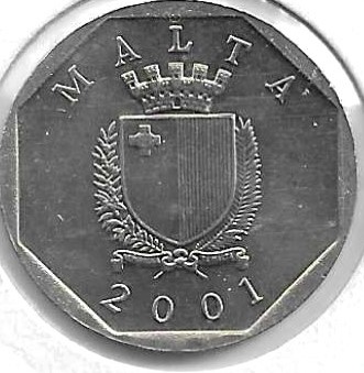 Monedas - Europa - Malta - 98 - 2001 - 50 Ct - Click en la imagen para cerrar