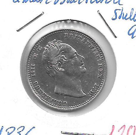 Monedas - Europa - Gran BretaÃ±a - 713 - 1836 - shilling - plata - Click en la imagen para cerrar