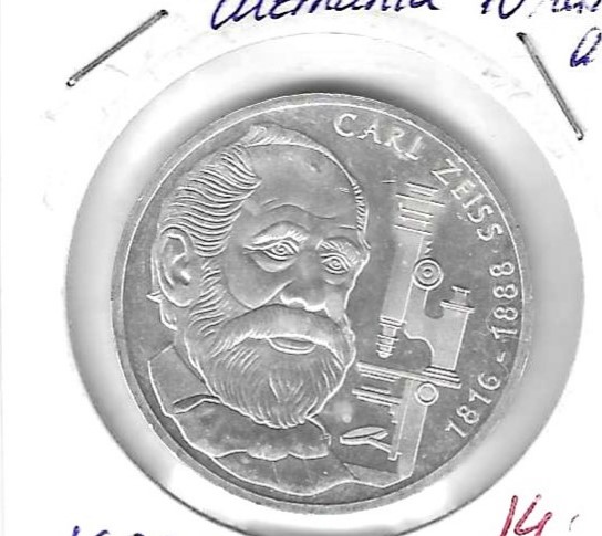 Monedas - Europa - Alemania - 169 - 1988F - 10 marcos - plata - Click en la imagen para cerrar