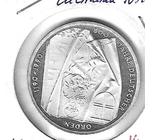 Monedas - Europa - Alemania - 176 - 1990J - 10 marcos - plata - Click en la imagen para cerrar