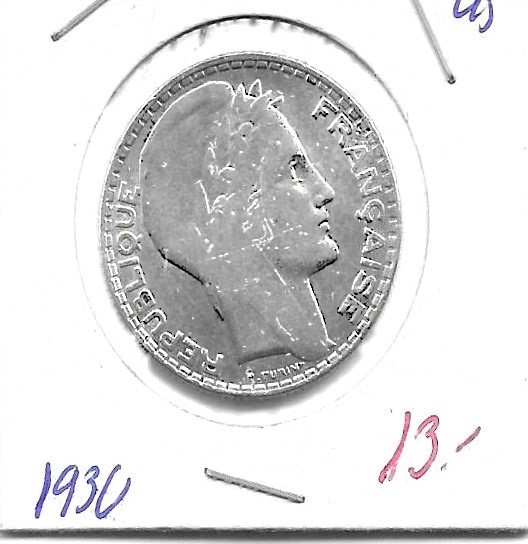 Monedas - Europa - Francia - 878 - 1930 - 10 francos - plata - Click en la imagen para cerrar