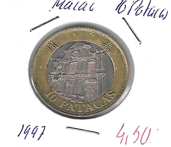 Monedas - Asia - Macao - 83 - 1997 - 10 patacas - Click en la imagen para cerrar