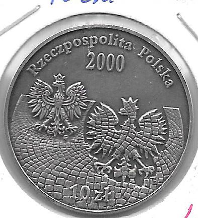 Monedas - Europa - Polonia - 405 - 2000 - 10 zlotych - plata - Click en la imagen para cerrar