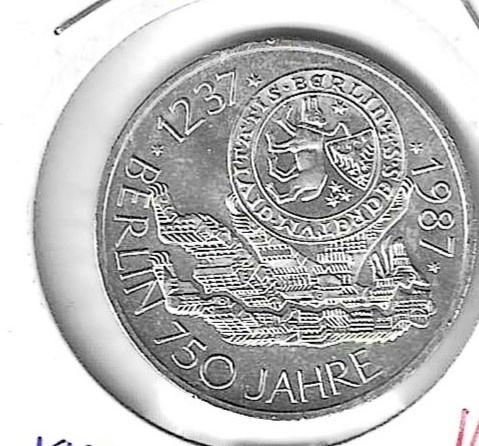 Monedas - Europa - Alemania - 166 - 1987 - 10 marcos - plata - Click en la imagen para cerrar