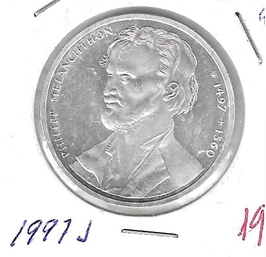 Monedas - Europa - Alemania - 189.1 - 1997J - 10 marcos - plata - Click en la imagen para cerrar