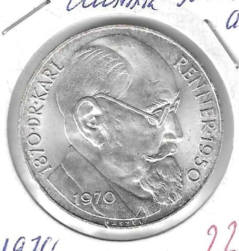 Monedas - Europa - Austria - 2909 - 1970 - 50 shilling - plata - Click en la imagen para cerrar